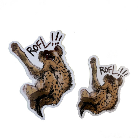 ROFL Hyena Sticker 3inch and 4inch